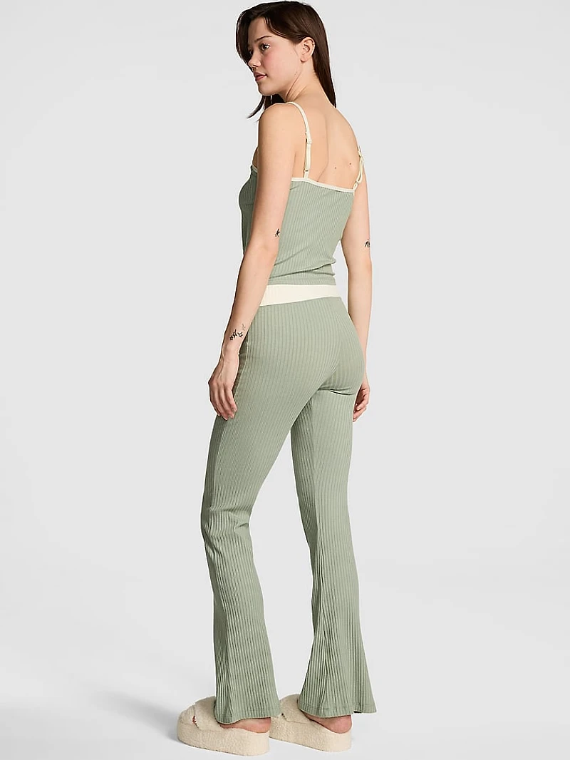 Lounge Ribbed Henley Cami & Pants Set