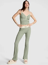 Lounge Ribbed Henley Cami & Pants Set