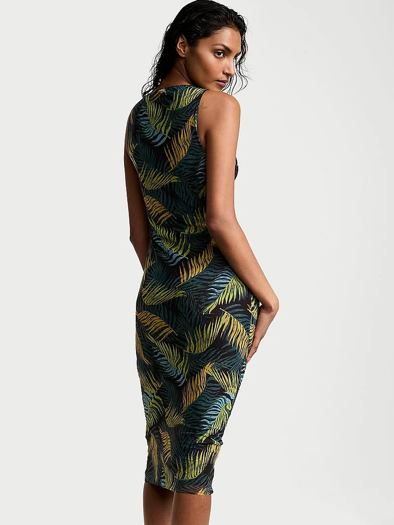 Beachwear Mesh Midi Dress