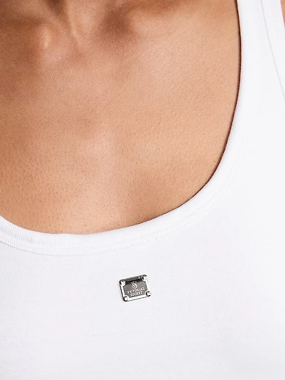 100% Cotton Rib Tank Slip Dress
