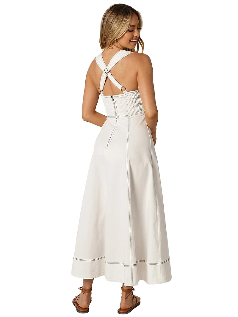 Everly Crossback Midi Dress
