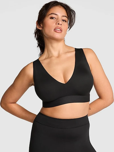 Relay Strappy Plunge Sports Bra