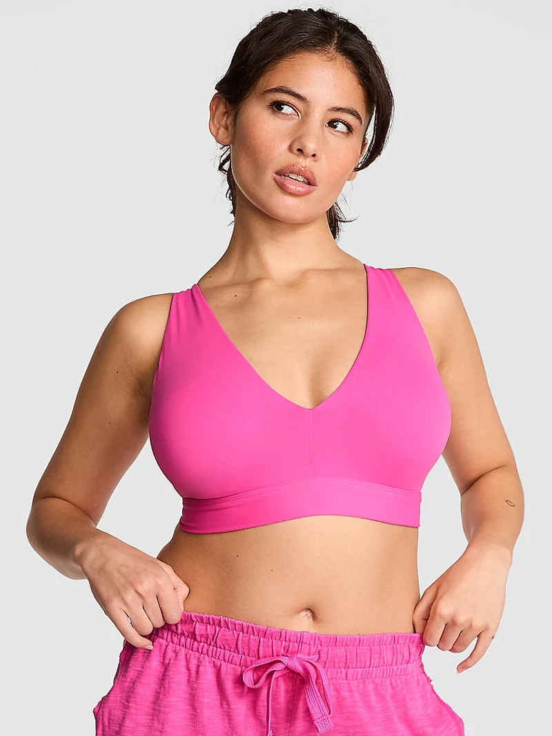 Relay Strappy Plunge Sports Bra