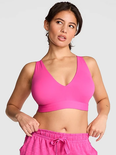 Relay Strappy Plunge Sports Bra