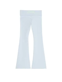 All-Day Cotton Foldover Flare Leggings