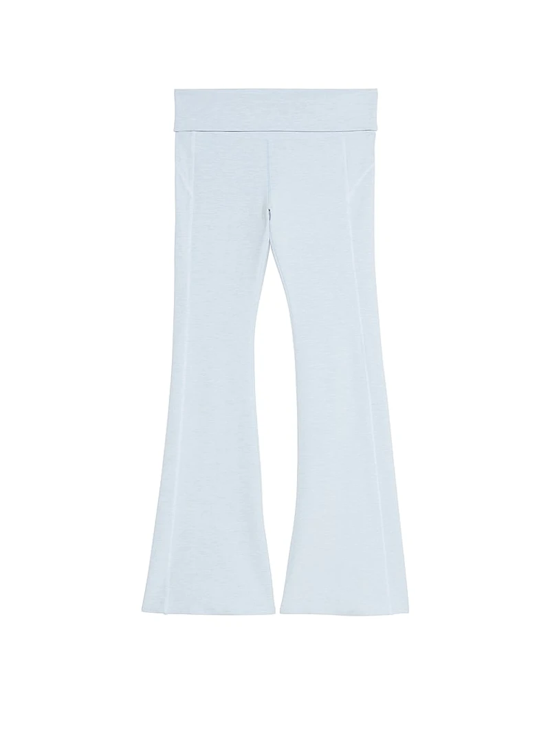 All-Day Cotton Foldover Flare Leggings
