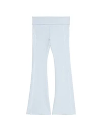 All-Day Cotton Foldover Flare Leggings