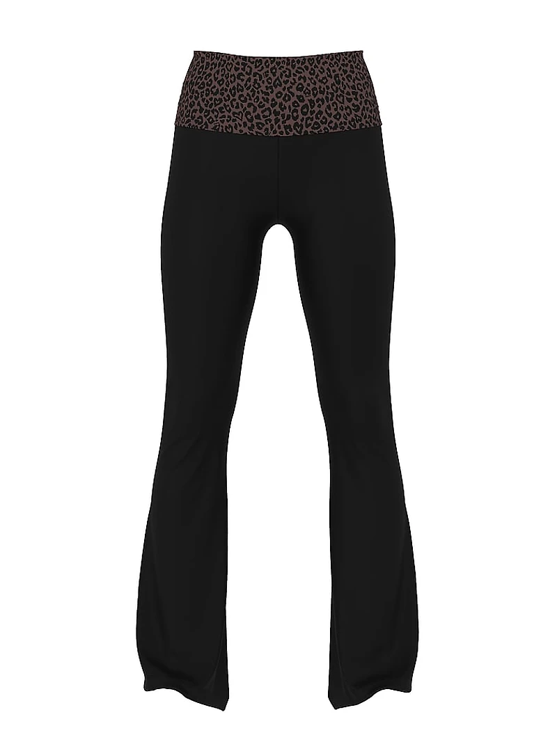All-Day Cotton Foldover Flare Leggings