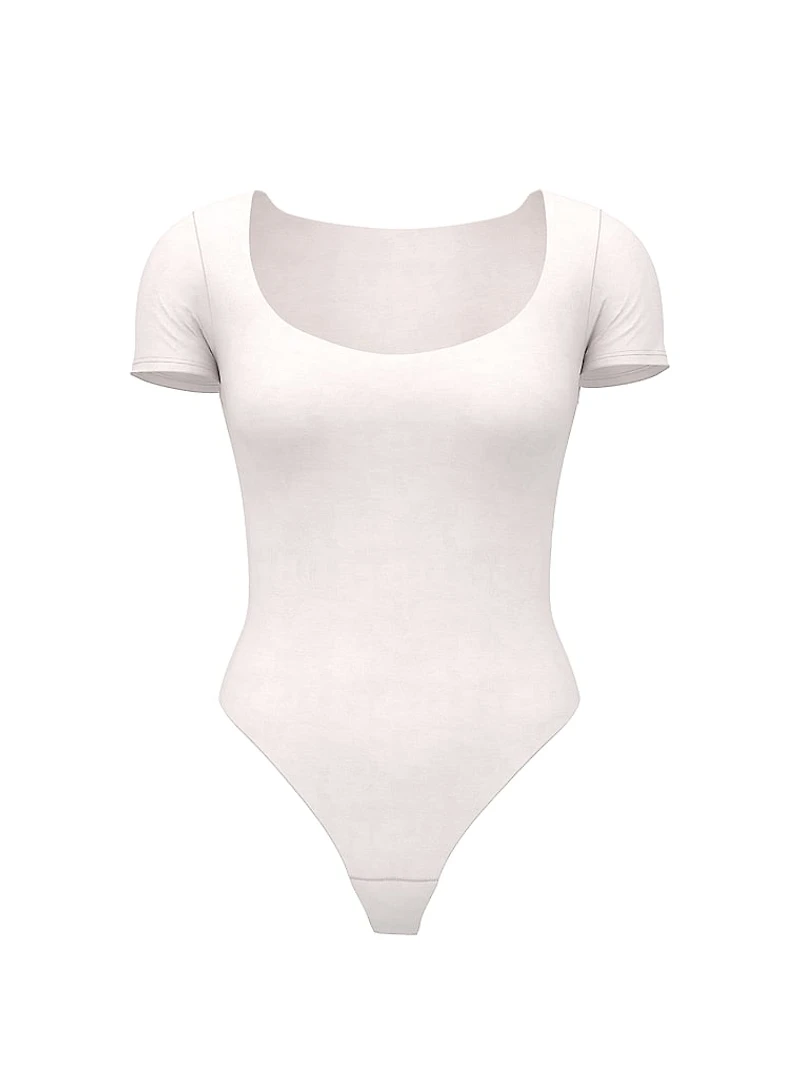 Bodywear by Victoria with FeatherSoft™ Innovation Square-Neck Bodysuit