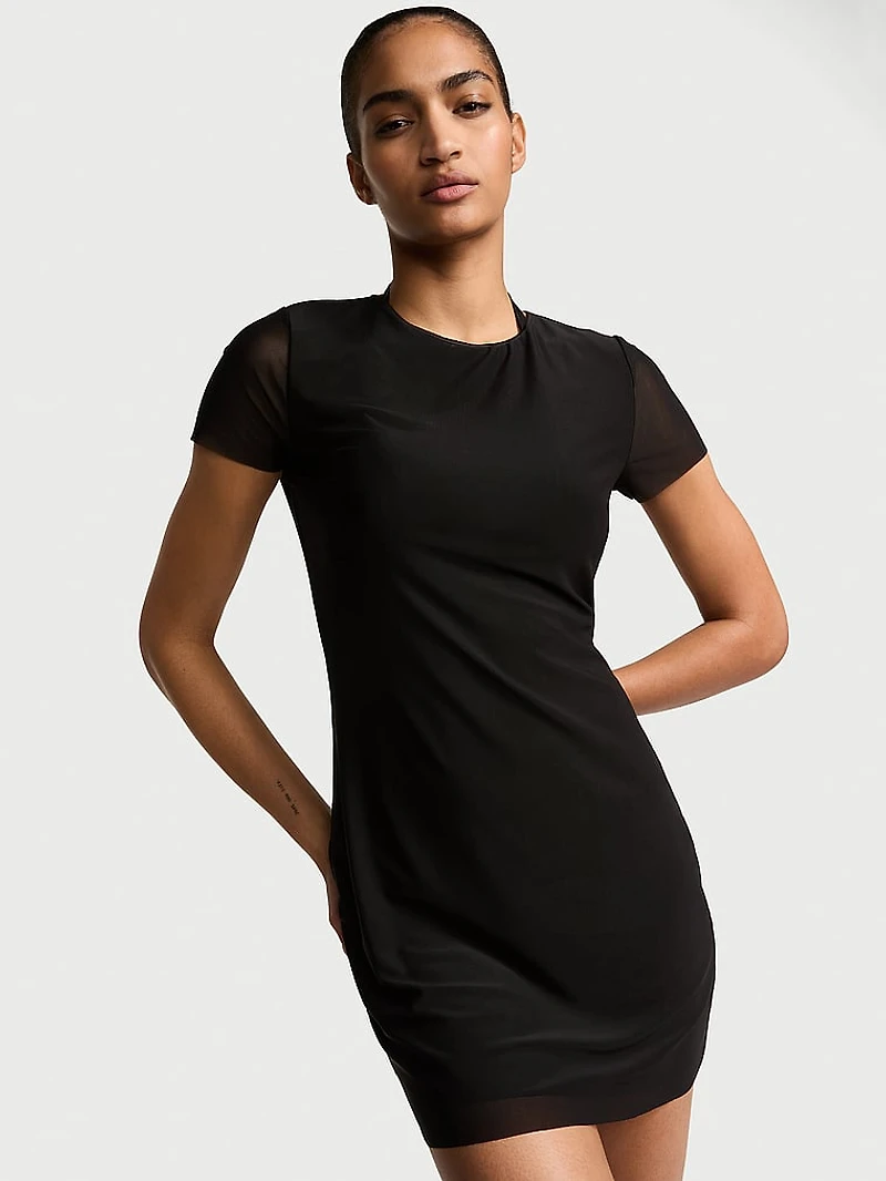 Beachwear Mesh Mini Dress