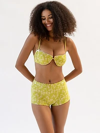 Ines Textured Bikini Top