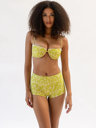 Ines Textured Bikini Top