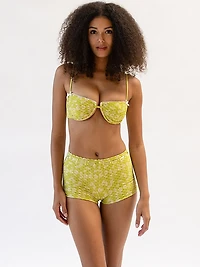 Ines Textured Bikini Top
