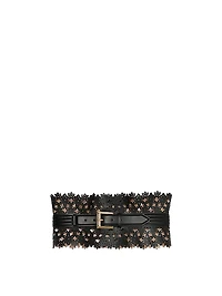 Laser-Cut Daisy Wide Waist Belt