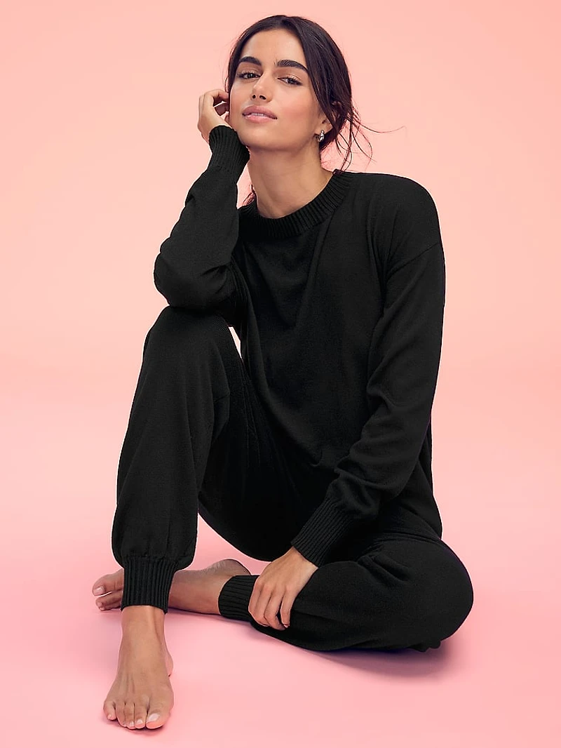 Luxe Knit Crewneck Sweater