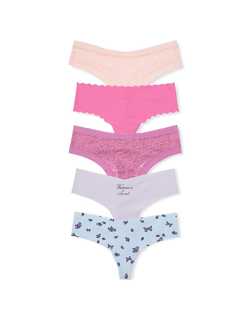 7-Pack No-Show Thong Panties