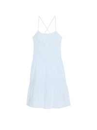 Prairie Seersucker Midi Dress