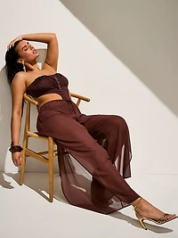 VS Archives Strappy Hardware Strapless Monokini One-Piece Swimsuit