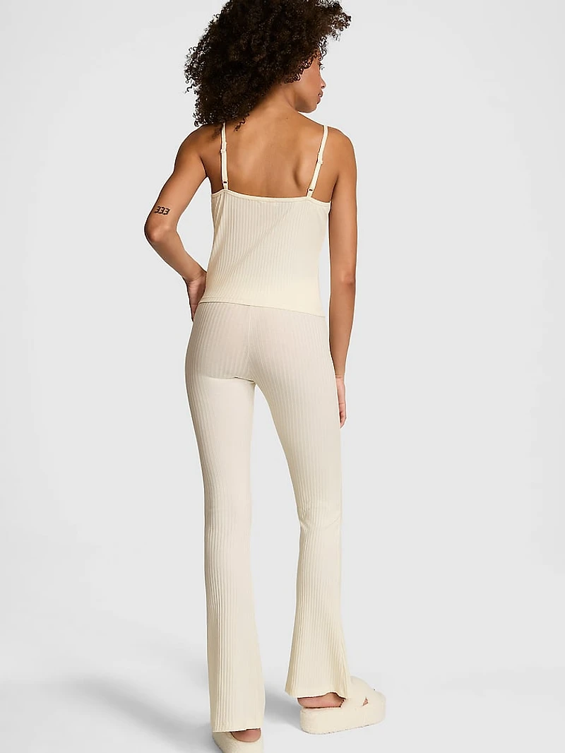 Lounge Ribbed Henley Cami & Pants Set
