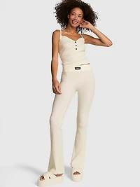 Lounge Ribbed Henley Cami & Pants Set