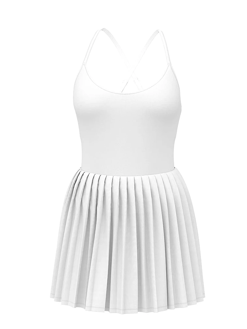 Tech Woven Pleated Tennis Dress