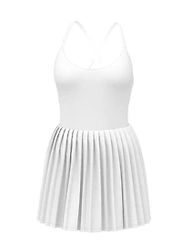 Tech Woven Pleated Tennis Dress