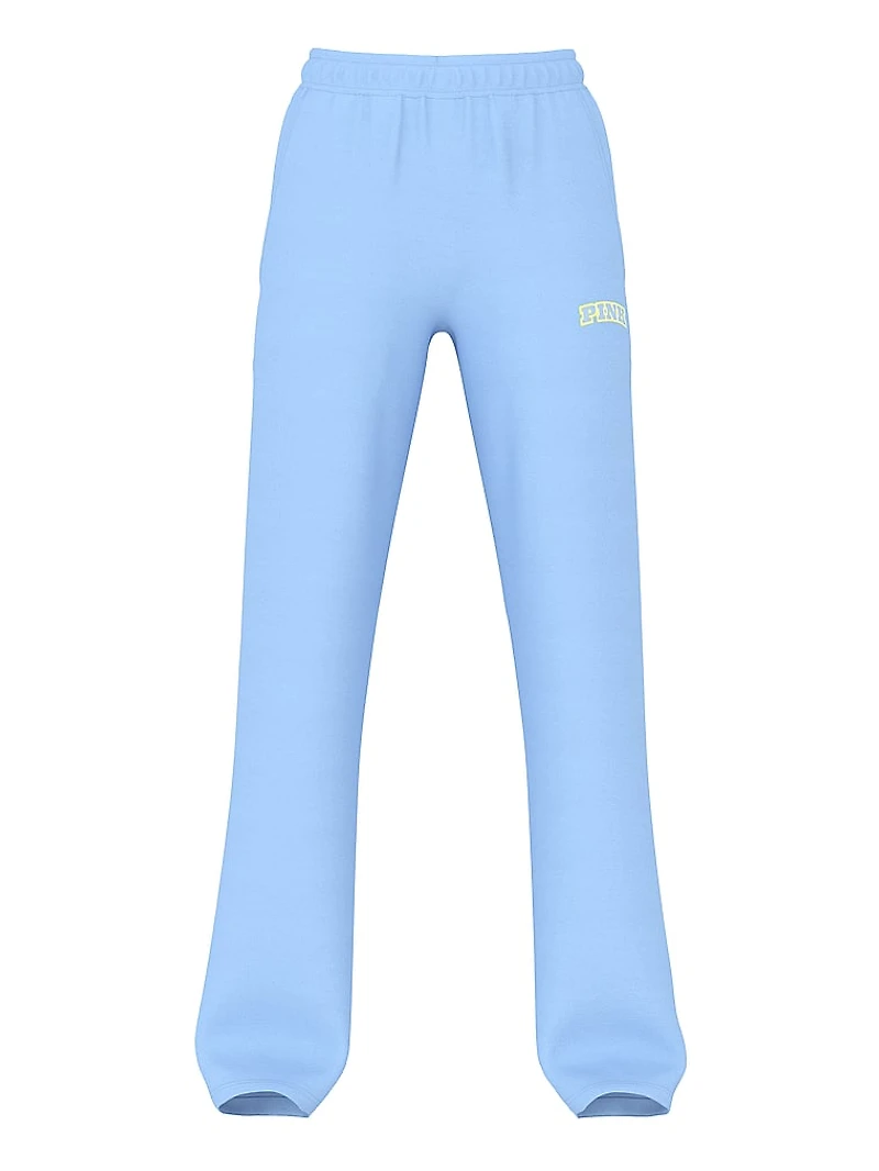 Ivy Fleece Straight-Leg Sweatpants