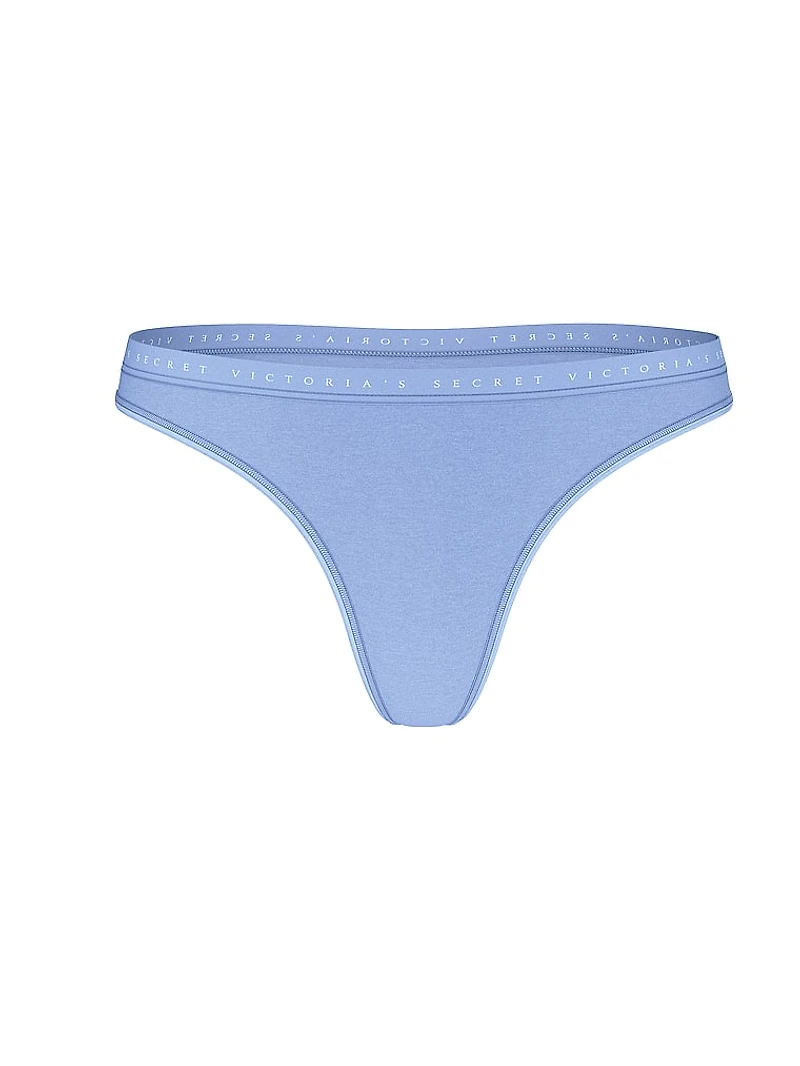 Stretch Cotton Thong Panty