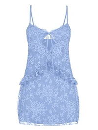 Dare to Dream Lace Flounce Mini Slip