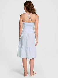 Prairie Seersucker Midi Dress