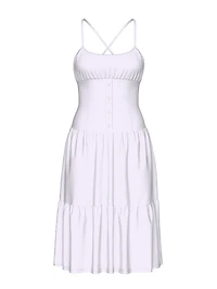 Prairie Seersucker Midi Dress