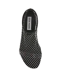 Mino-R Mesh Rhinestone Flats
