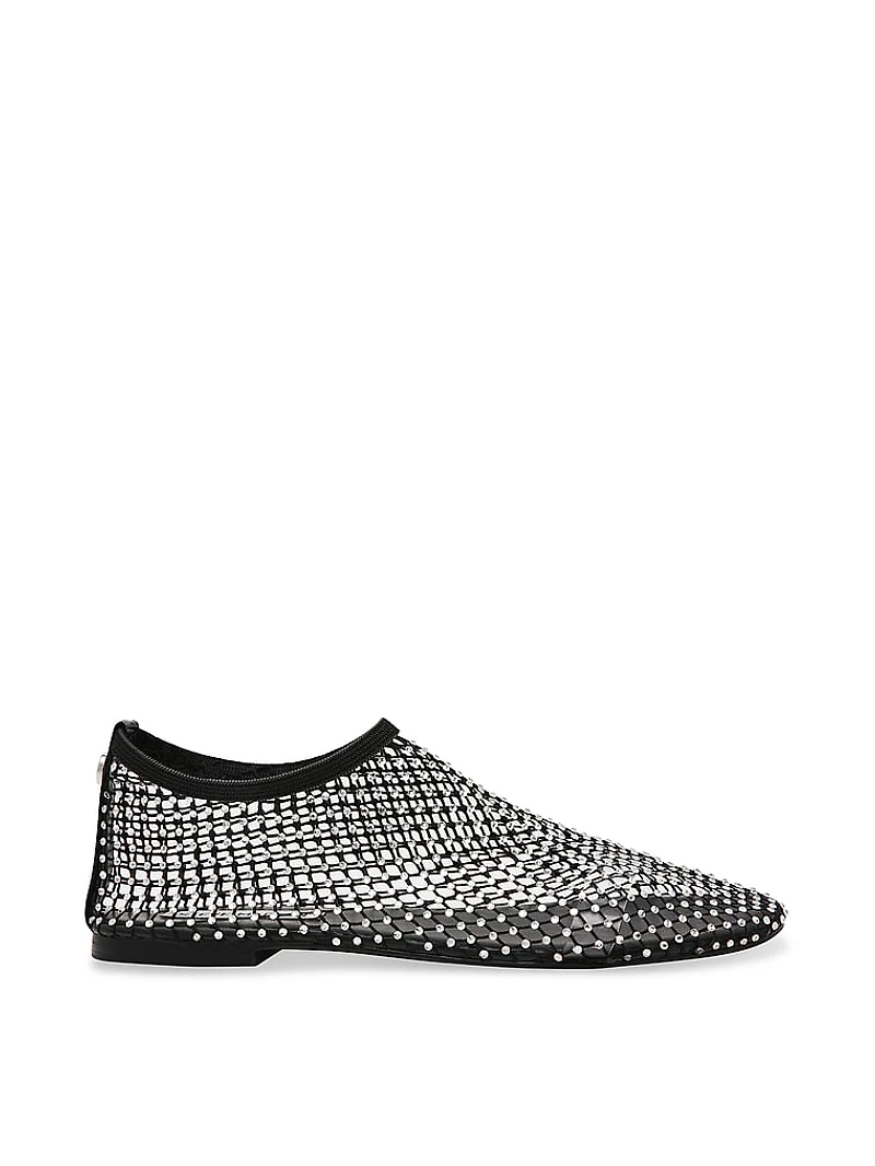 Mino-R Mesh Rhinestone Flats