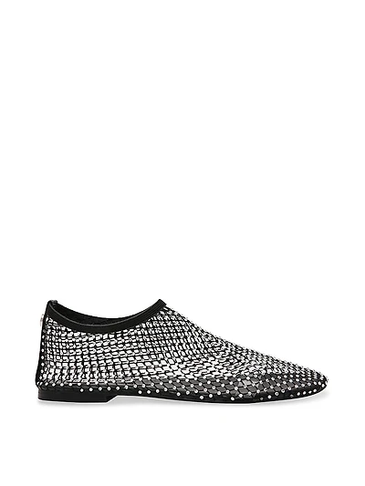 Mino-R Mesh Rhinestone Flats