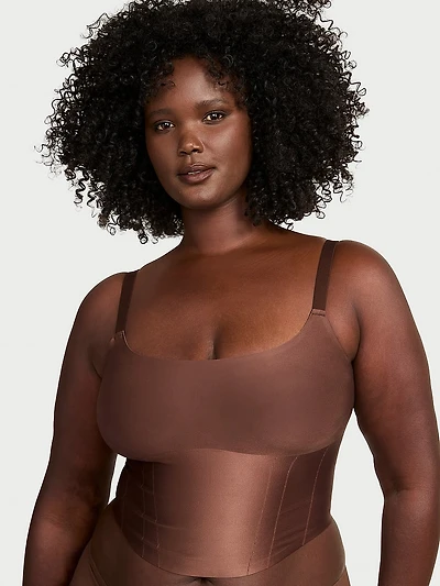 Shapewear by Victoria SmoothingShimmer™ Cinched Tank Top