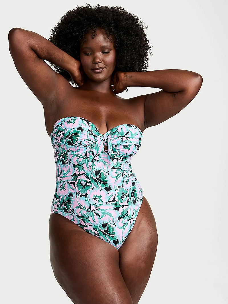 Boho Beach Push-Up Cheeky One-Piece Swimsuit
