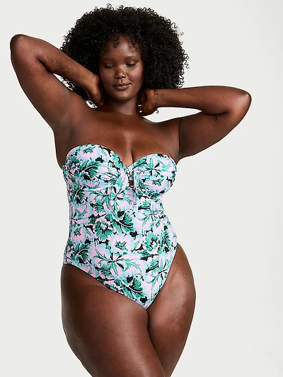 Boho Beach Push-Up Cheeky One-Piece Swimsuit