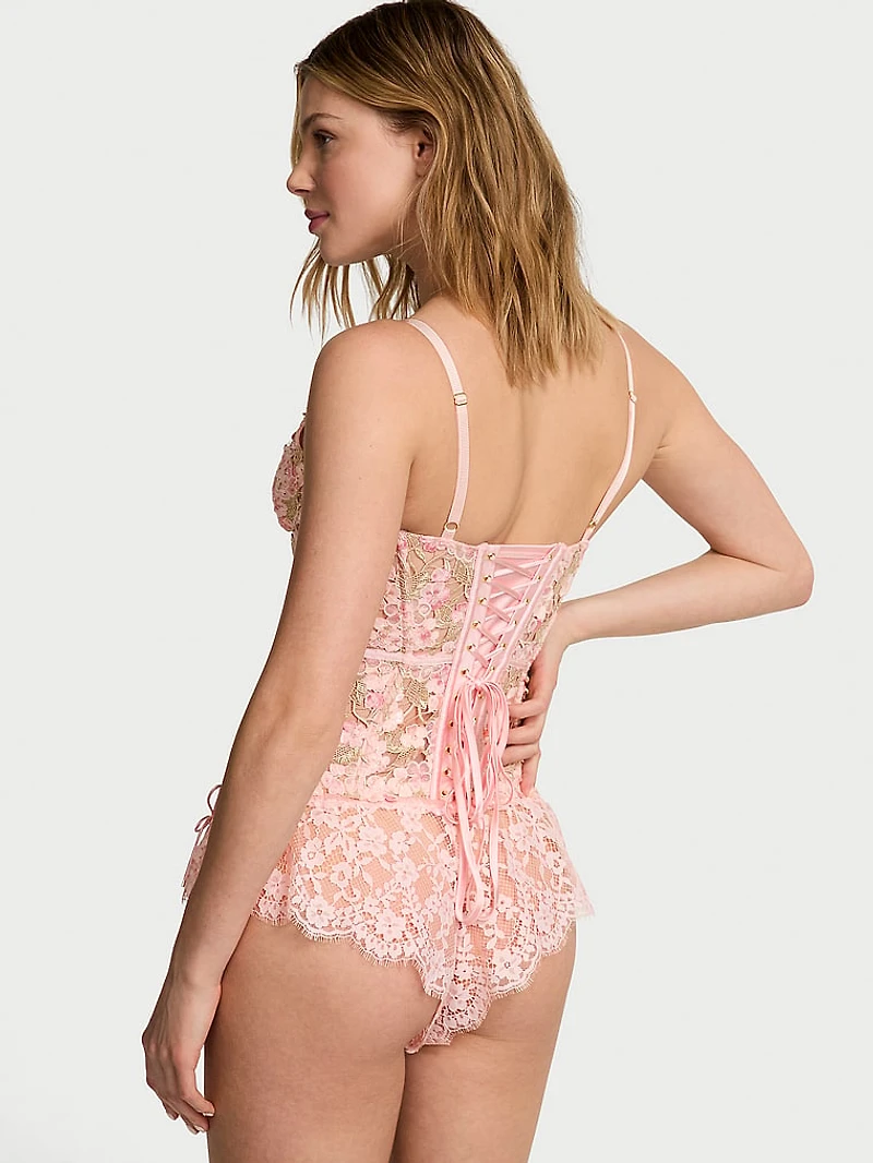 Atelier Victoria's Secret Enchanted Garden Embroidery Corset Top