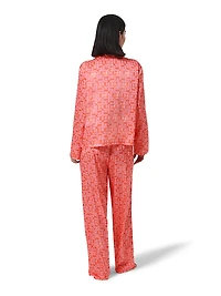 Tabitha Satin Long Pajama Set