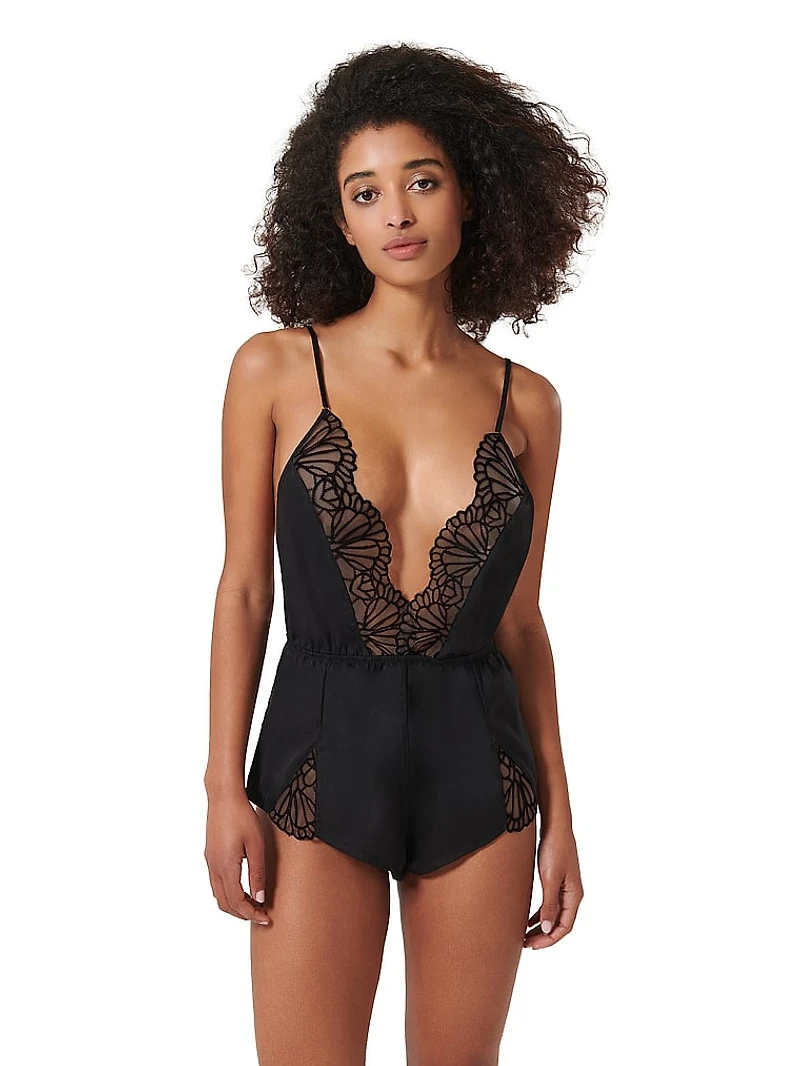 Genevieve Satin Teddy
