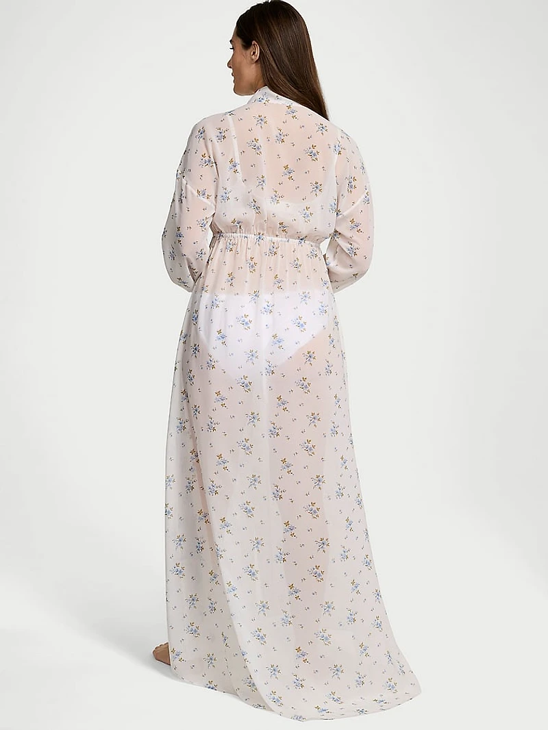 Wildflower Chiffon Long Robe
