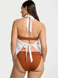 Beachwear Linen Halter Top