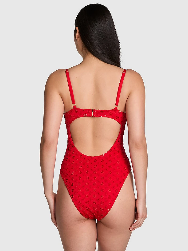 Nova Eyelet One-Piece Swimsuit