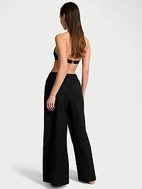 Beachwear Linen Wide-Leg Pants