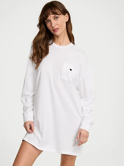 100% Cotton Long-Sleeve Sleep Tee
