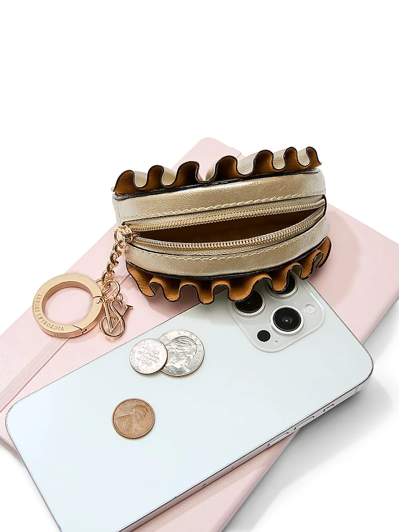 Gold Shell Coin Purse Keychain