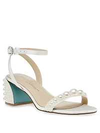 Tina Pearl Block Heel Sandal