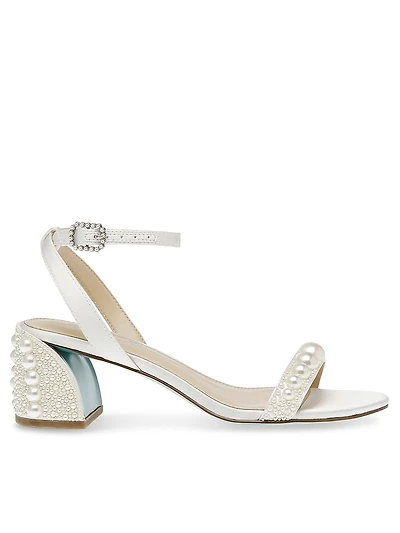 Tina Pearl Block Heel Sandal