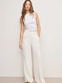 Luxe Suiting Cargo Trousers