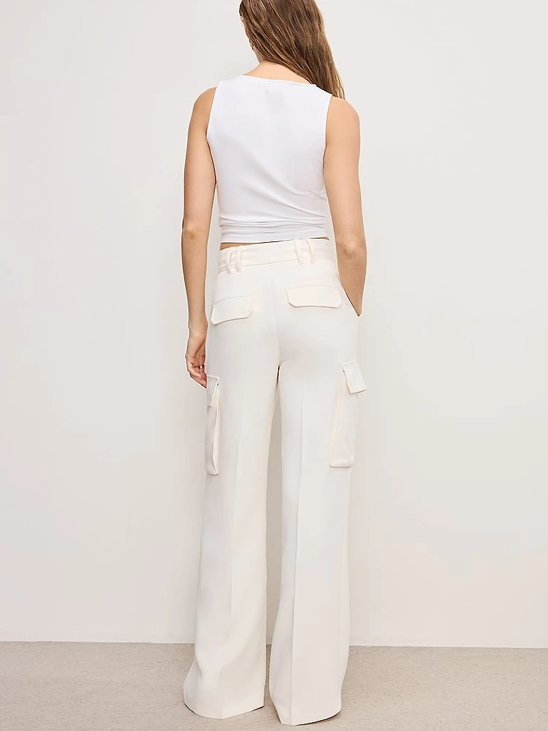 Luxe Suiting Cargo Trousers